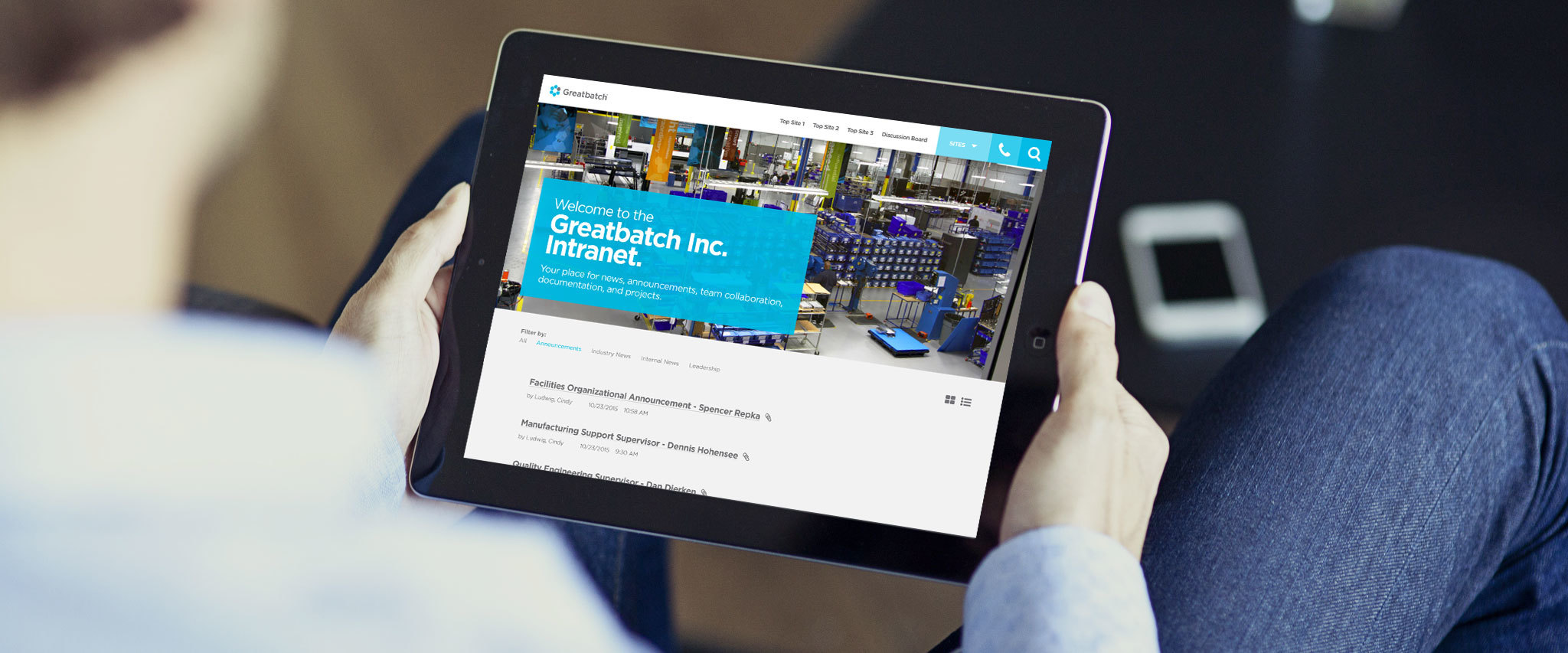 Greatbatch Intranet Website Gallery