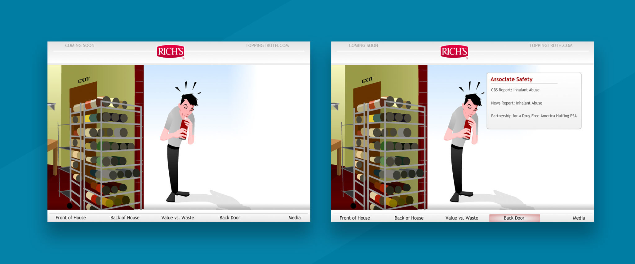 Rich Products: Fight of the Founder Interactive Animation Gallery