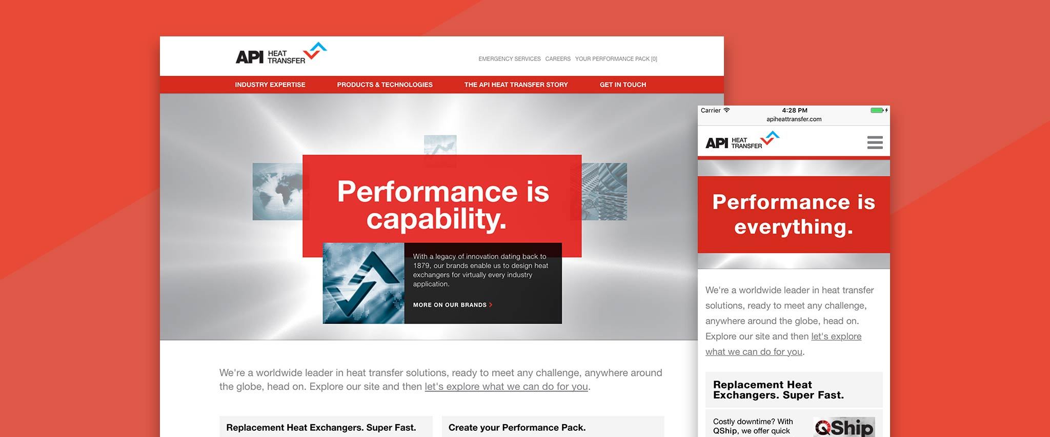 API Heat Transfer Website Gallery