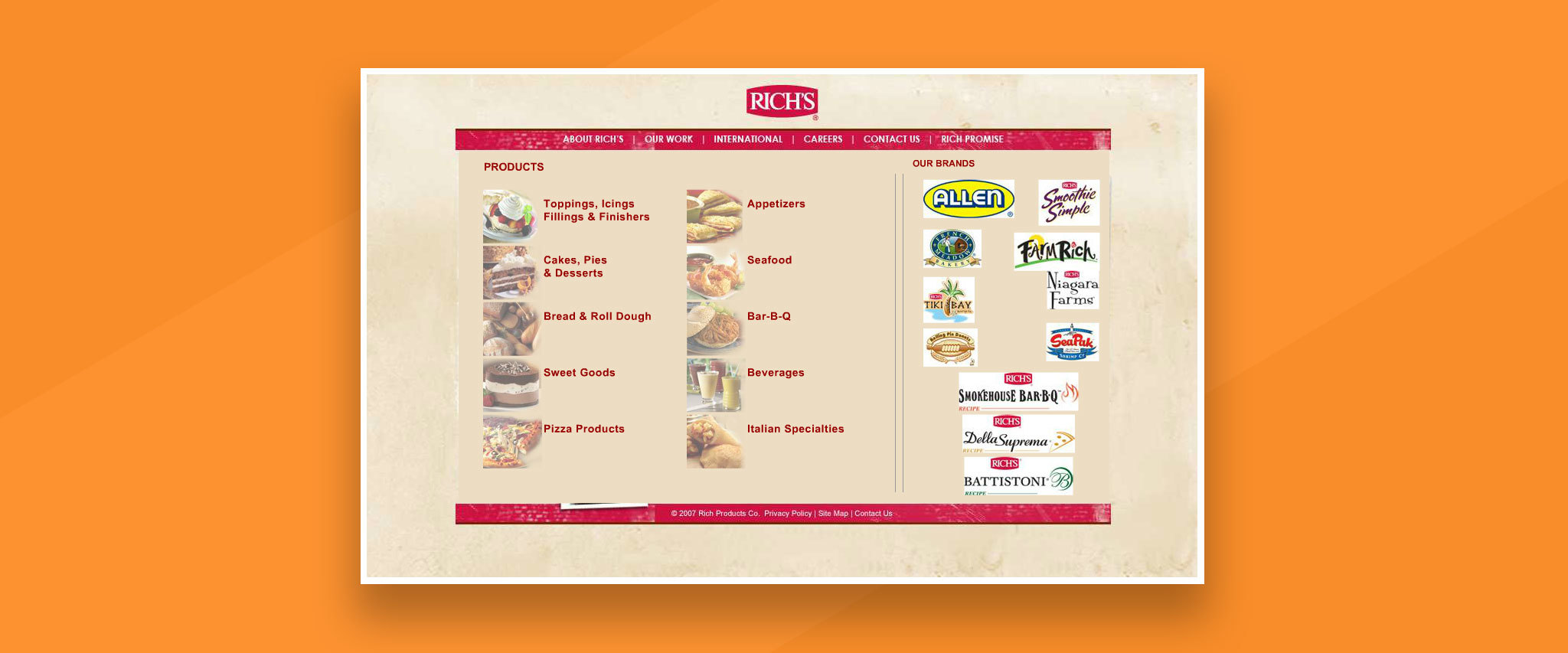 Rich Products Corporate Website Gallery
