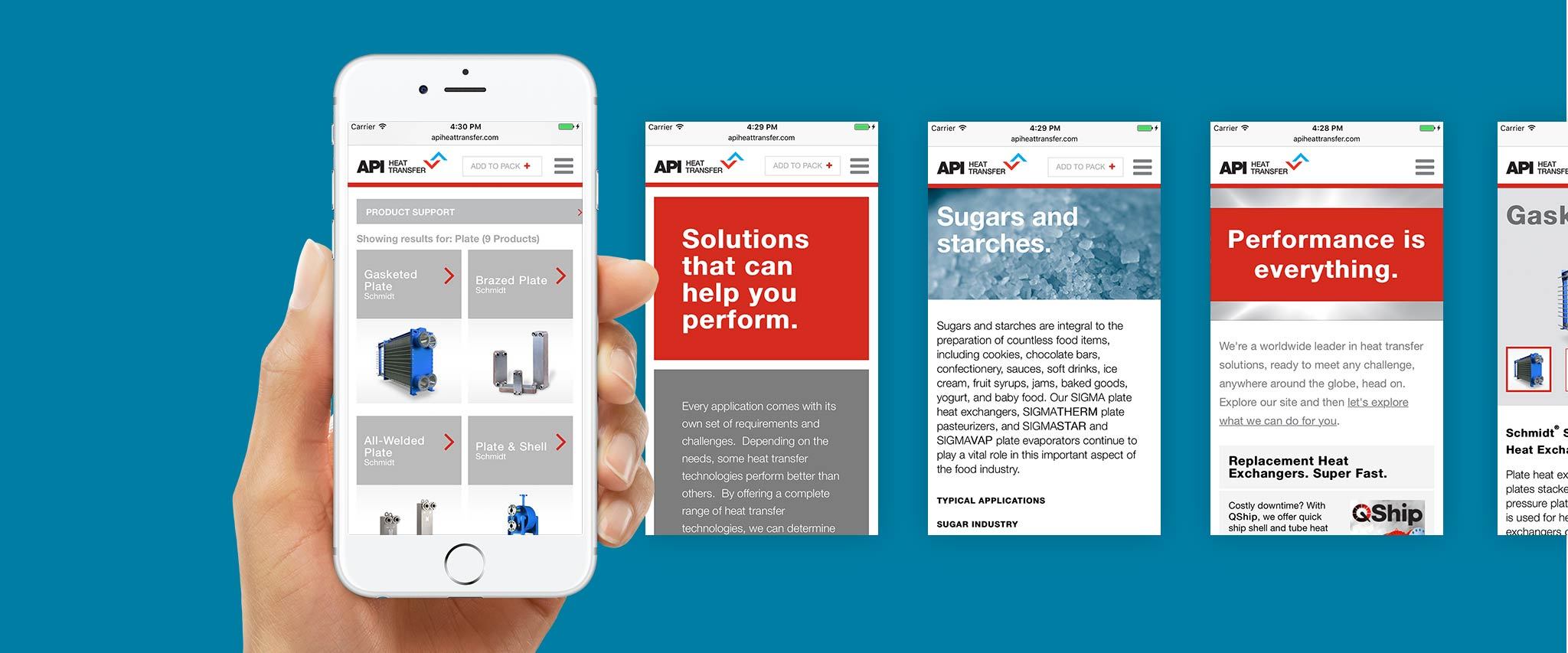 API Heat Transfer Website Gallery