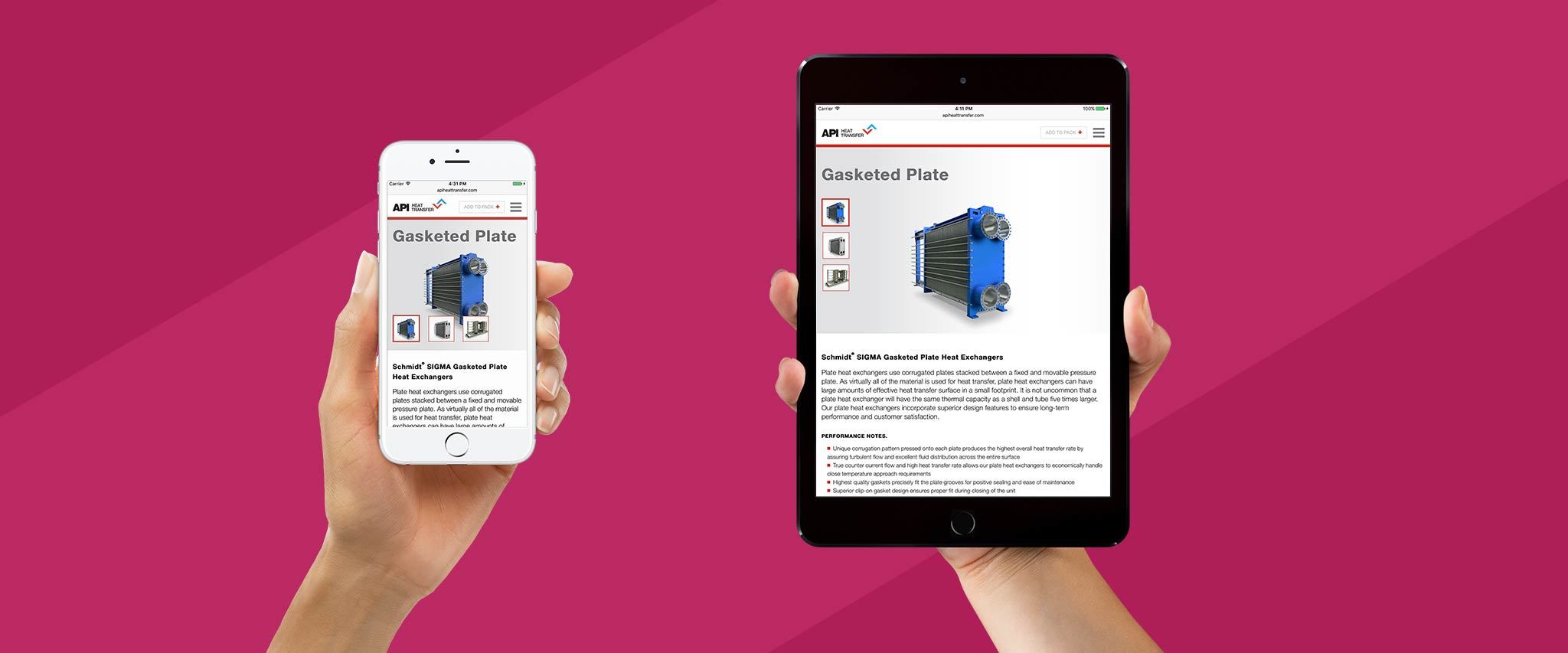 API Heat Transfer Website Gallery