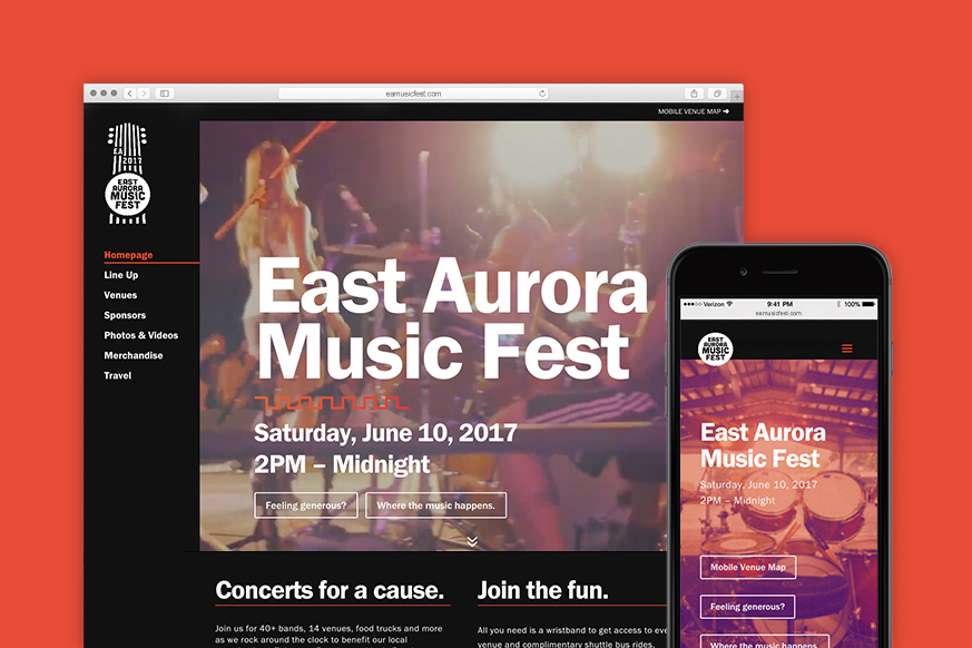 setting the stage for EA Music Fest.