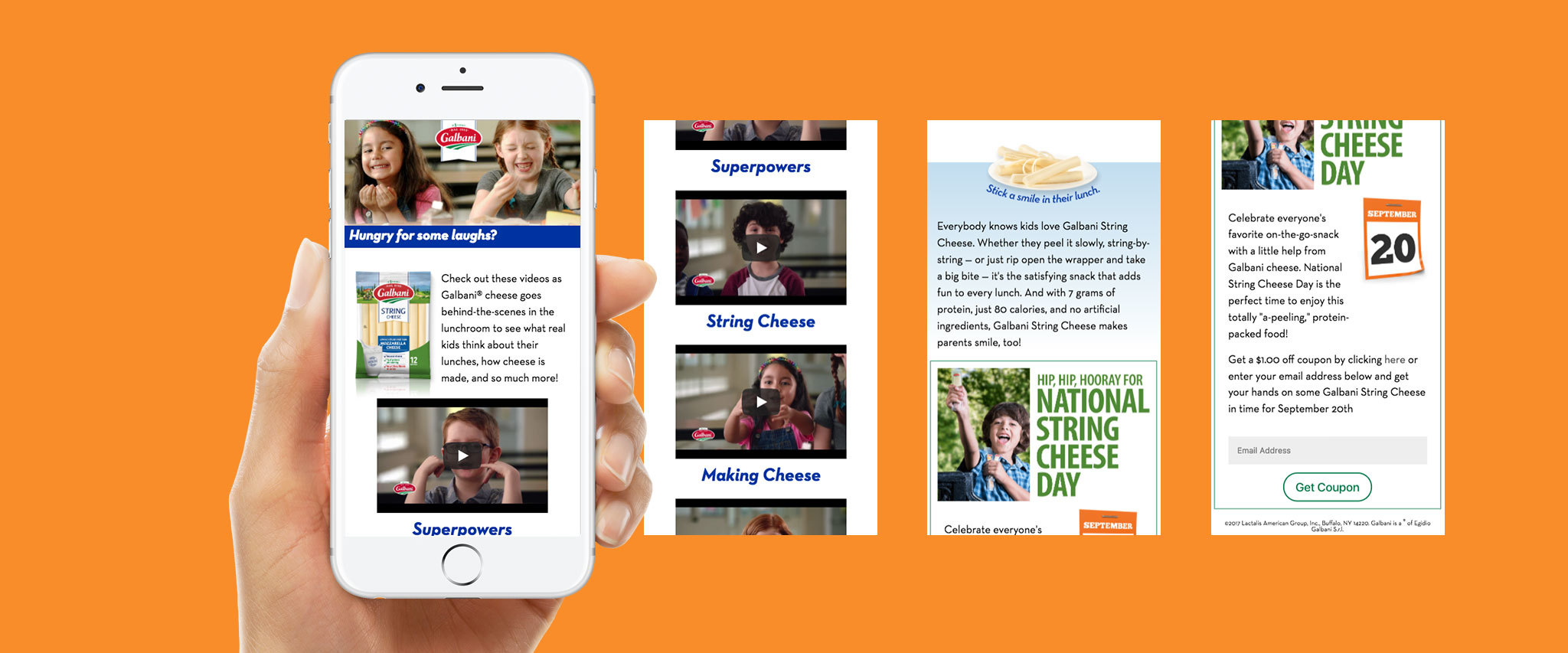 Galbani®: Campaign Landing Pages Gallery