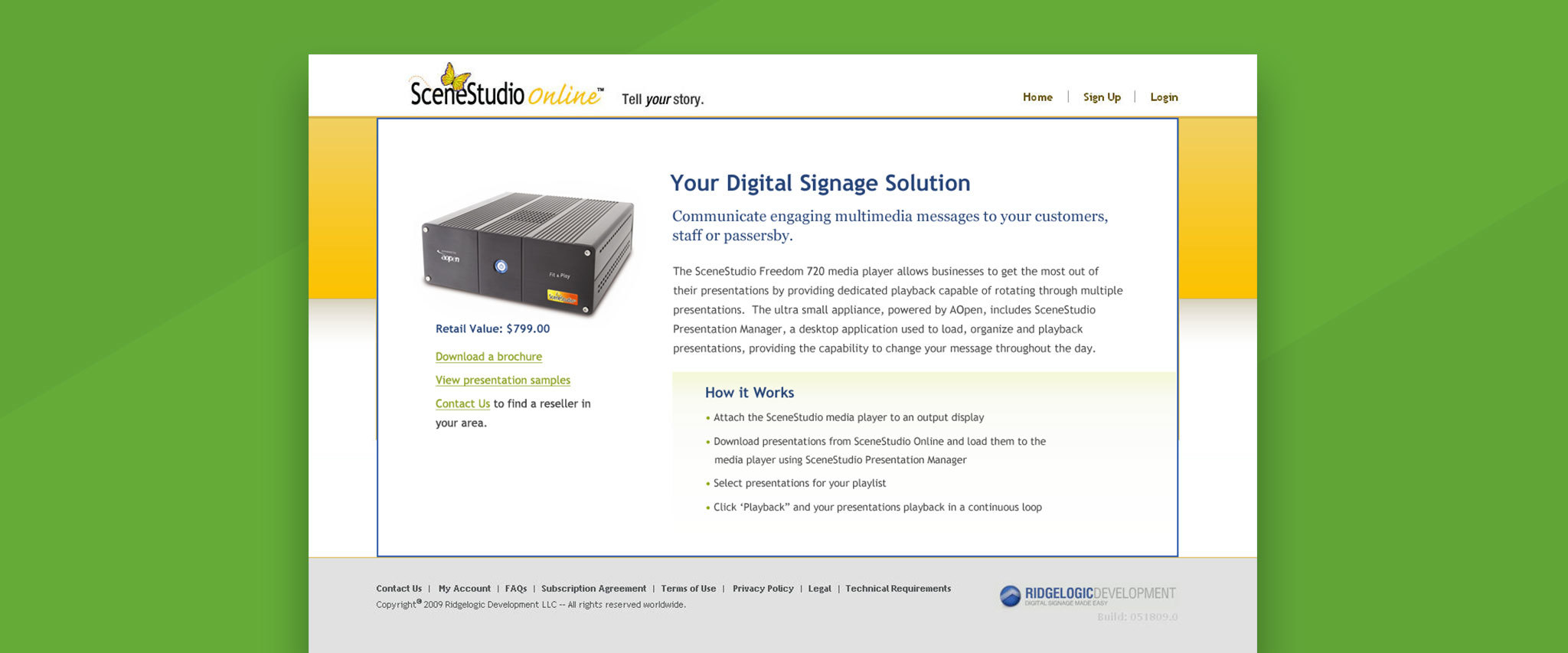 RidgeLogic: SceneStudio Online Gallery