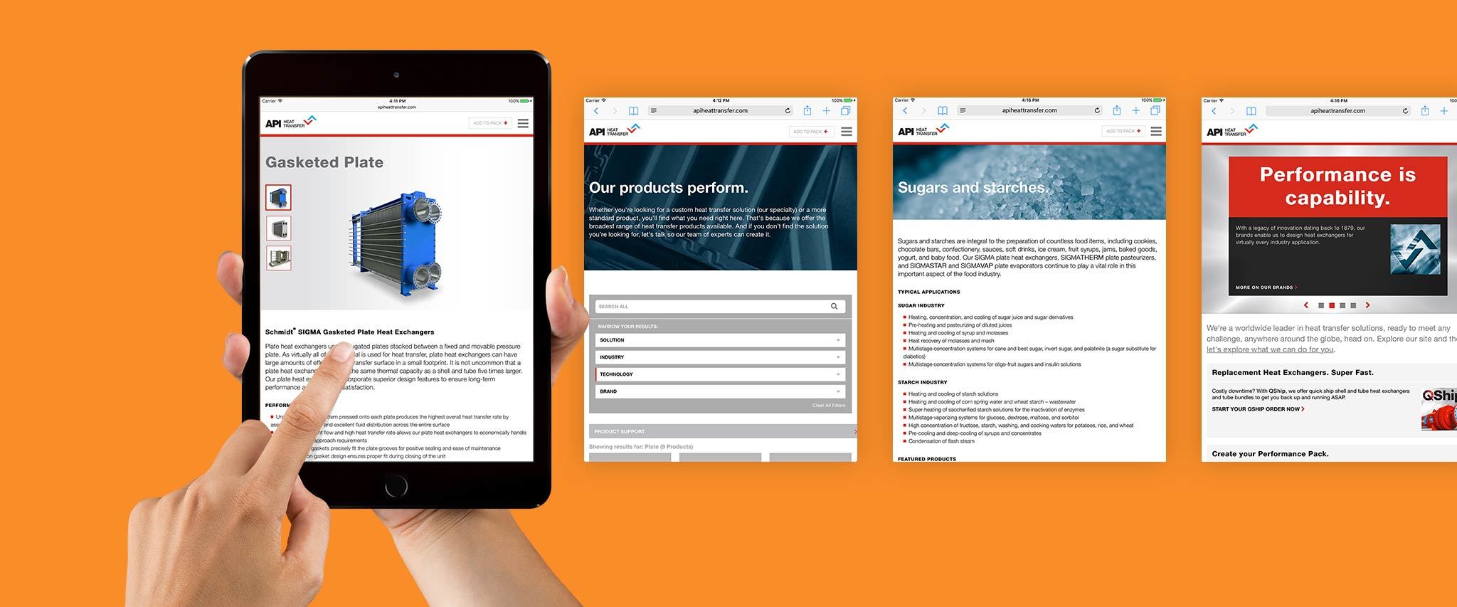 API Heat Transfer Website Gallery